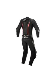 Resim Alpinestars Stella Missile V2 Korumalı Kadın Deri Yarış Tulumu Siyah Pembe 