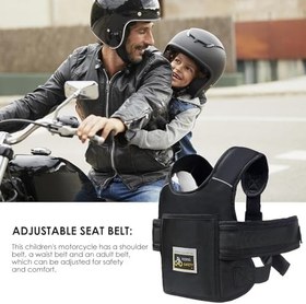 Resim Çocuk Motosiklet Emniyet Kemeri - Motosiklet Emniyet Kemeri Surround Sabit, Emniyet Kemeri Çocuklar için Reflektörlü 2-12 yaş arası 30 kg'ın Altında 