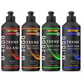 Resim Netfer 4'lü Marin Tekne Pasta Cila Set - 4x500 ml 