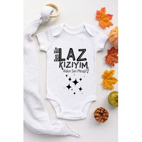 Resim Laz Kızıyım Desenli Kısa Kol Unisex 