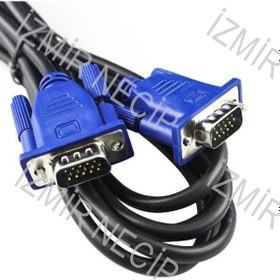 Resim 1 5 Metre Vga Projeksiyon Kablosu Laptop Masa Üstü Uyumlu 