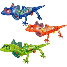 Resim Hareket Eden Robot Kertenkele Oyuncak Sesli Işıklı Yürüyen Robot 