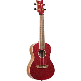 Resim Ortega Element Series Concert Ukulele (Metallic Red Ruel) 