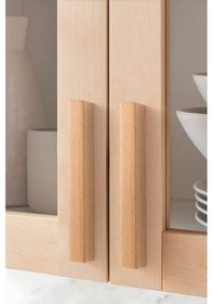 Resim Dolap Kulpu, 96 Mm, 9,6 Cm , Mutfak Dolap Kulplari, Ahşap Kulp, 