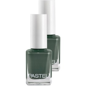 Resim Pastel Nail Polish Canlı Koyu Yeşil Oje 2'li Set 