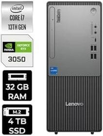 Resim LENOVO ThinkCentre Neo 50T G5 i7 13700 32GB 4TB SSD RTX3050/6GB W11H Masaüstü Bilgisayar 