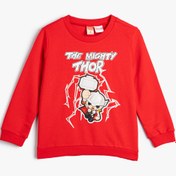 Resim Erkek Bebek Thor Sweatshirt Lisanslı Uzun Kollu Bisiklet Yaka Pamuklu Şardonlu 