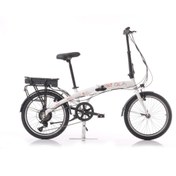 Resim OLA Electrolight EFL1 Elektrikli Beyaz Elektrikli Katlanabilir Bisiklet 20” 
