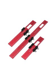 Resim Mufunye 3'lü Ahşap İşleme Çizici Konumlandırma Çizik Ölçer Cetvel Alüminyum Alaşımlı Ölçüm Aleti Metrik Ve İngiliz Ölçekleriyle Marangoz İçin 