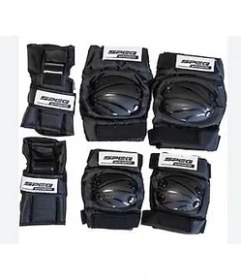 Resim Yetişkin Koruma Seti 3 Lü [ellik - Dirseklik - Dizlik] Siyah 