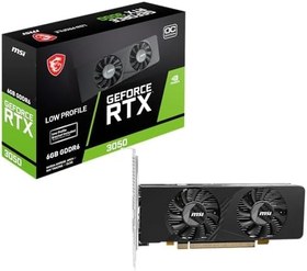 Resim MSI GEFORCE RTX 3050 LP E 6G OC RTX3050 6GB GDDR6 96B DX12 PCIE 4.0 X8 (1XDP 2XHDMI) 