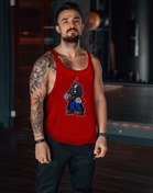 Resim Freeyez Darth Plumber Gym Fitness Tank Top Sporcu Atleti Beyaz 