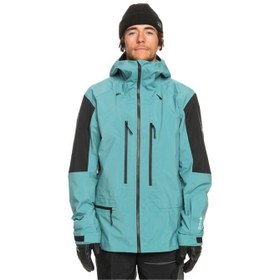 Resim Quiksilver Hlpro Rice 3L Gore-Tex Erkek Mavi Snowboard Ceketi 