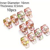 Resim Cloudstore 10 Adet 5-16mm Yakıt Yağ Su Hortum Kelepçesi Bahçe Hortum Metal Clips 