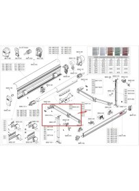 Resim Fiamma Firmma 06271A01 Sol F45S 300-450CM Tente Kolu Yedek Parça 