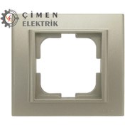 Resim Eco Lounge Antrasit Tekli Çerçeve - Priz ve Anahtar İçin Uyumlu Çerçeve 