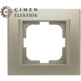 Resim Eco Lounge Antrasit Tekli Çerçeve - Priz ve Anahtar İçin Uyumlu Çerçeve 