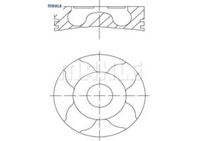 Resim Mahle Piston Segman 69,60M-0,20KISA Fıorıno-Corsa 1.3jtd 8770706STD10BG/ / 55180957/ 56 