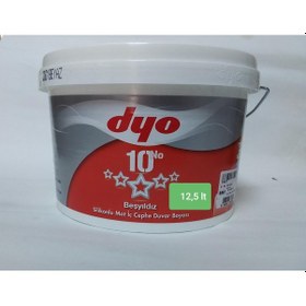Resim DYO BEŞYILDIZ SİLİKONLU MAT 20 KG BEYAZ 0001 