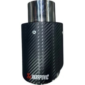 Resim Akrapovič 90 mm Tekli Egzoz Ucu | Sportif & Dayanıklı Paslanmaz Çelik 