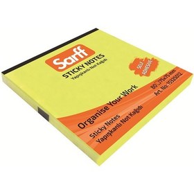 Resim Sarff 75 x 75 MM Fosforlu Sarı Not Kağıdı 80 yp 