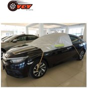 Resim YCY KAR BRANDASI, DON VE BUZLANMALARA KARŞI KALIN ARABA CAM ÖRTÜSÜ ÖN VE YAN CAMLARI KORUMA 