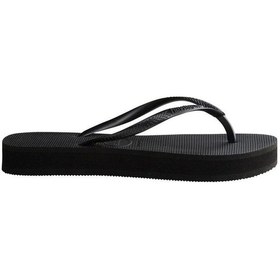 Resim Kadın Siyah Slim Platform Parmak Arası Terlik 40000300090-5575 Black 