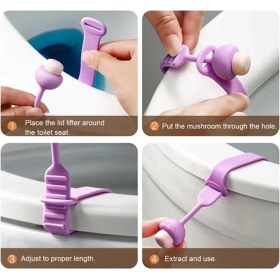 Resim Beyzana Tasarımlı Klozet Kaldırma Aparatı Hijyenik Kullanım İçin 24 x 2.4 cm Esnek Yapı 