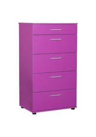 Resim Trendline 5 Çekmeceli Şifonyer - Mor 