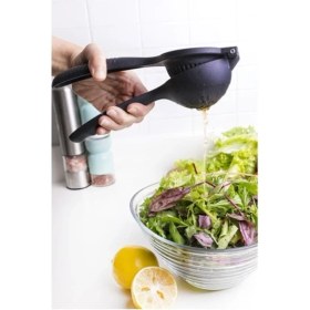 Resim Serenity Haven Döküm Limon ve Portakal Sıkacağı Siyah Sağlam ve Pratik Kullanım 