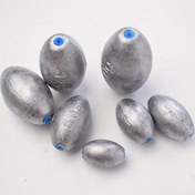 Resim Balık Ağırlıkları Seti - Uzun Mesafe ve Deniz Balıkçılığı İçin Kauçuk Çekirdekli Zeytin Şeklinde Kurşun Kolye - 3 adet 60g, 80g, 100g, 120g - Patlama saç tokası ve Deniz Kamışı Takımları İçin İdeal 