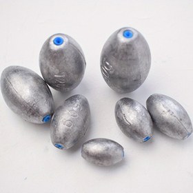 Resim Balık Ağırlıkları Seti - Uzun Mesafe ve Deniz Balıkçılığı İçin Kauçuk Çekirdekli Zeytin Şeklinde Kurşun Kolye - 3 adet 60g, 80g, 100g, 120g - Patlama saç tokası ve Deniz Kamışı Takımları İçin İdeal 