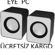 Resim Usb Aux Girişli Mini Hoparlör Pc Bilgisayar Laptop 