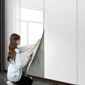 Resim Yapışkanlı Su Geçirmez Duvar Kağıdı - Parlak Beyaz ve Siyah Vinil Mutfak Tezgahı, Dolap ve Banyo Kaplaması - Kolay Çıkarma, Kendinden Yapışkanlı, Desenli, Dikişsiz Uyumlu, Mutfak Tezgahı için Su Geçirmez Yapıştırma 