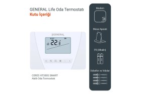 Resim General Life CERES HT300S Smart Kablosuz Akıllı Oda Termostatı 