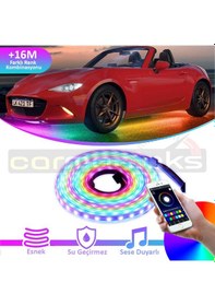 Resim Araç Altı Rgb Led Aydınlatma Şerit Led App Kontrollü 