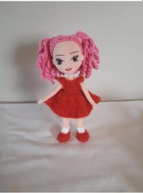 Resim Amigurumi Pembe Saçlı Oyuncak 