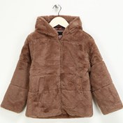 Resim Name İt Kahve Bebek Mont NMFMOSA FAKE FUR JACKET W HOOD PB 