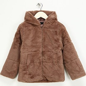 Resim Name İt Kahve Bebek Mont NMFMOSA FAKE FUR JACKET W HOOD PB 