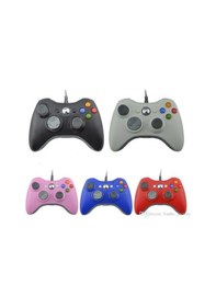 Resim Xbox 360 Kablolu Joystick Oyun Kolu Gamepad Mavi 