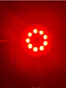 Resim KIR OTOMOTİV 18 ledli mercekli takoz kırmızı beyaz 12.24 volt uyumlu 