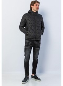 Resim Cekmon Erkek Regular Fit Kışlık Çok Cepli Fermuarlı Kapitone Şişme Mont 001 