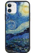 Resim WANNA PROTECT Iphone 11 Van Gogh Starry Night Premium Desenli Glossy Telefon Kılıfı 