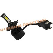 Resim Motosiklet Xenon Led Far Ampül H4 Şimşek Etkili Beyaz 3 Boyutlu 