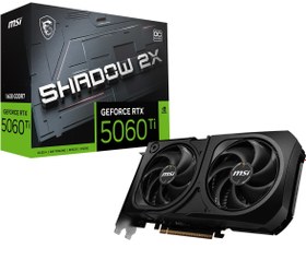 Resim MSI VGA GEFORCE RTX 5060 TI 16G SHADOW 2X OC PLUS RTX5060TI 16GB GDDR7 128B DX12 PCIE 5.0 X16 (3XDP 1XHDMI) 