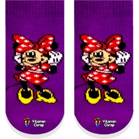 Resim Vitamin Çorap Minnie Mouse Havlu Kaydırmaz Çocuk Çorap 