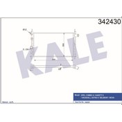 Resim KALE OTO Radyatör 342430 Su Radyatörü Astra II Kadett E 1.3 1.4 1.6 85-91 Al Pl Brz Mekanik 