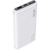 Resim PWS607 10000 mAh Powerbank ve Taşınabilir Şarj Cihazı Beyaz Rova