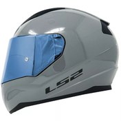 Resim LS2 Rapıd 2 Nardo Gri Fullface Motosiklet Kaskı Mavi Camlı 