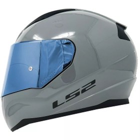 Resim LS2 Rapıd 2 Nardo Gri Fullface Motosiklet Kaskı Mavi Camlı 